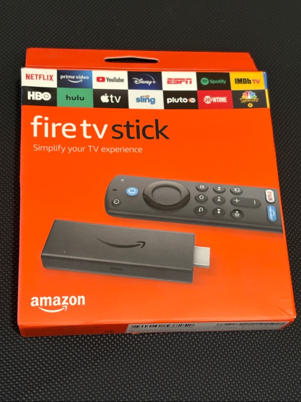 Amazon Fire TV Stick - Orange and Black Packaging